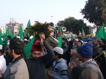 ناموس رسالتﷺ کے سلسہ میں احتجاجی ریلی