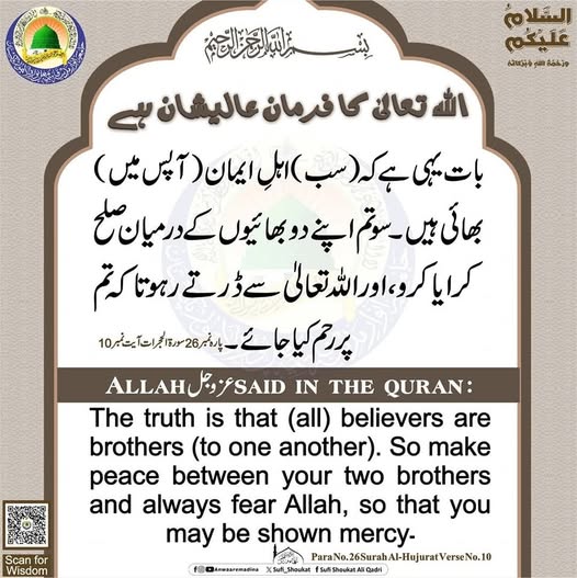 دو بھائیوں کے درمیان صلح 