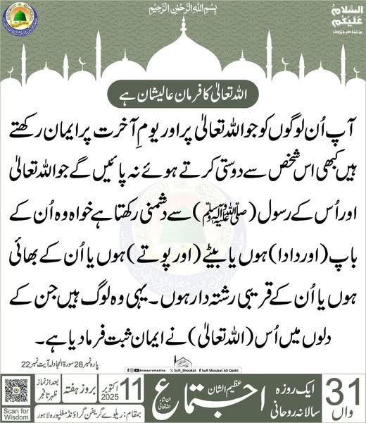 ایمان والوں کا معیار