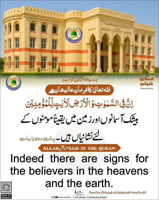 مومنوں کے لئے نشانیاں 
