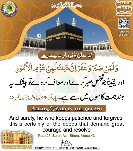 بلندی صبر و درگزر میں