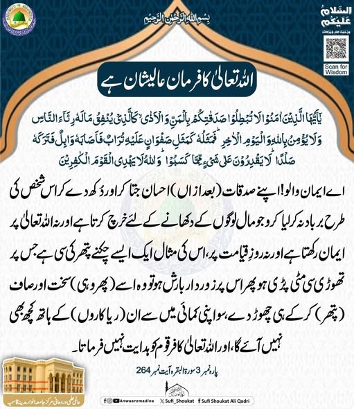 صدقات برباد کرنا