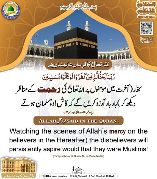 کفار کا آخرت میں پچھتاوا