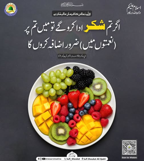 شکر گزاروں پر فضل