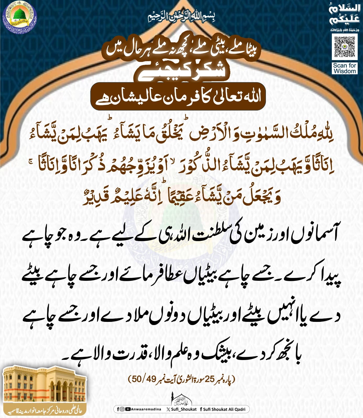 اولاد کا فیصلہ اللہ کے ہاتھ