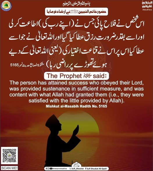 قناعت اختیار کرنا