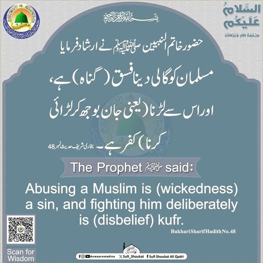 مسلمان کو گالی دینا 