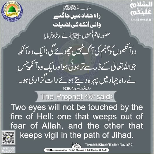 راہ جھاد میں جاگنے والی آنکھ