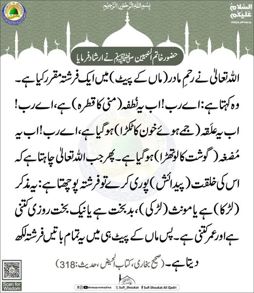 رحمِ مادر کی تقدیر