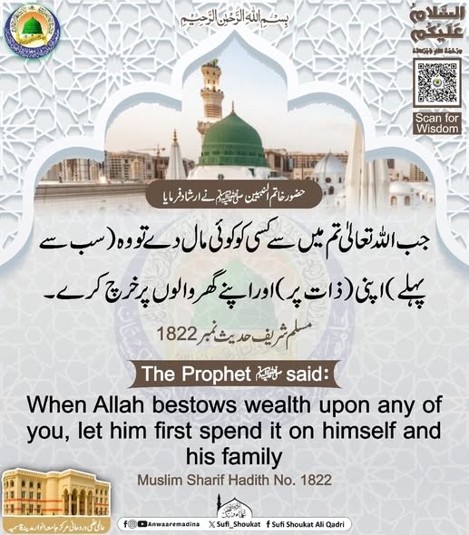 گھر والوں پر خرچ