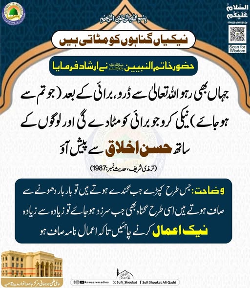 نیکیاں گناہوں کو مٹاتی ہیں