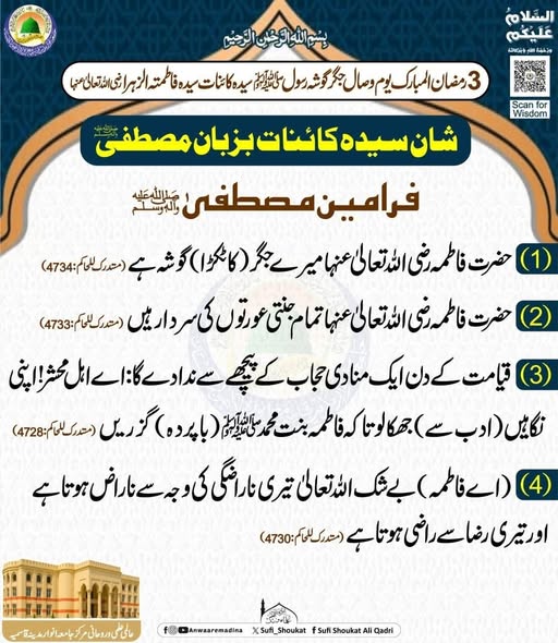 شان سیدہ کائنات