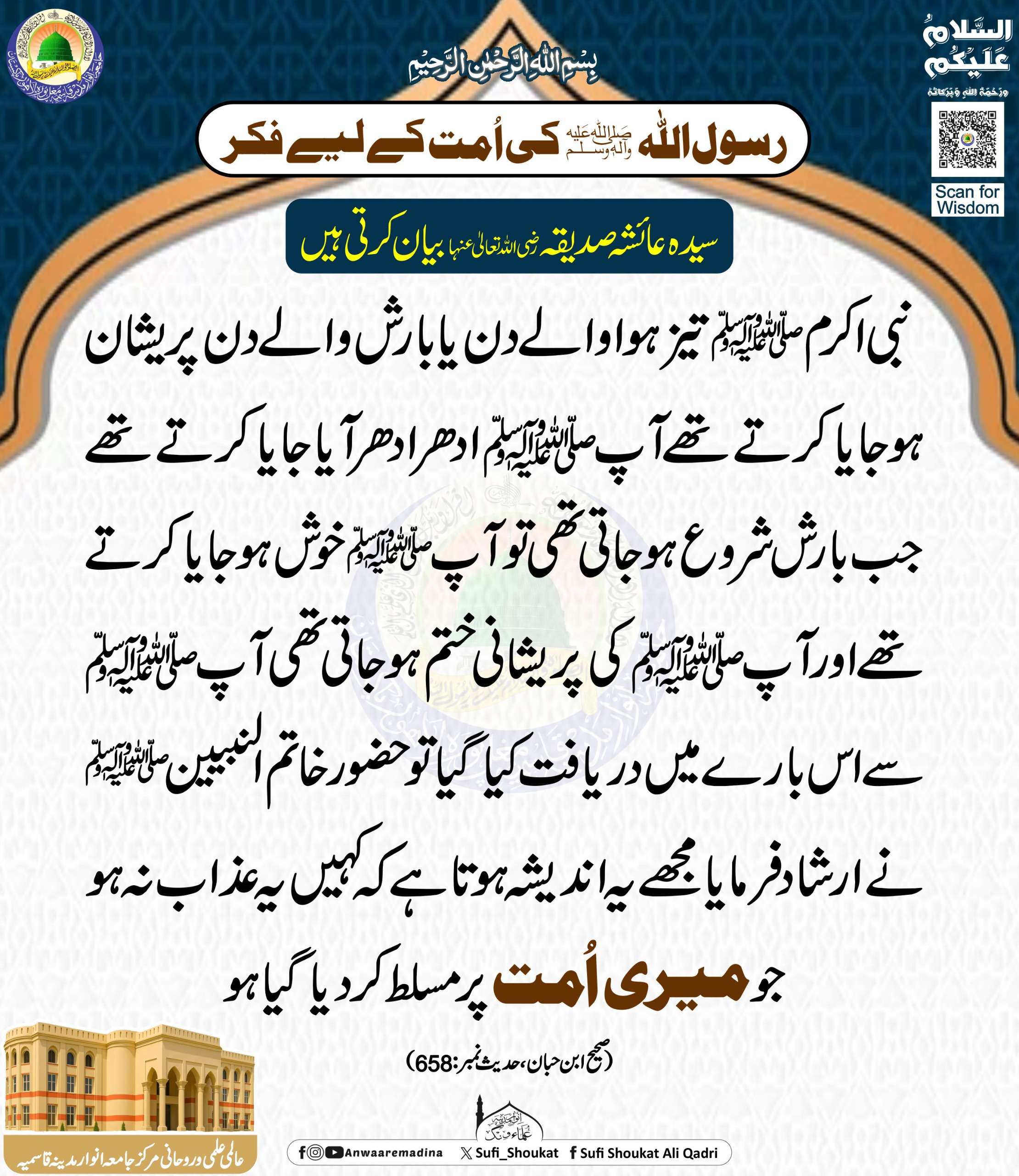 رسول اللہ ﷺ کی اُمت کے لیے فکر