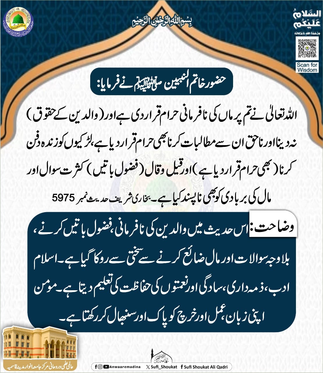 حرام اور ناپسندیدہ اعمال