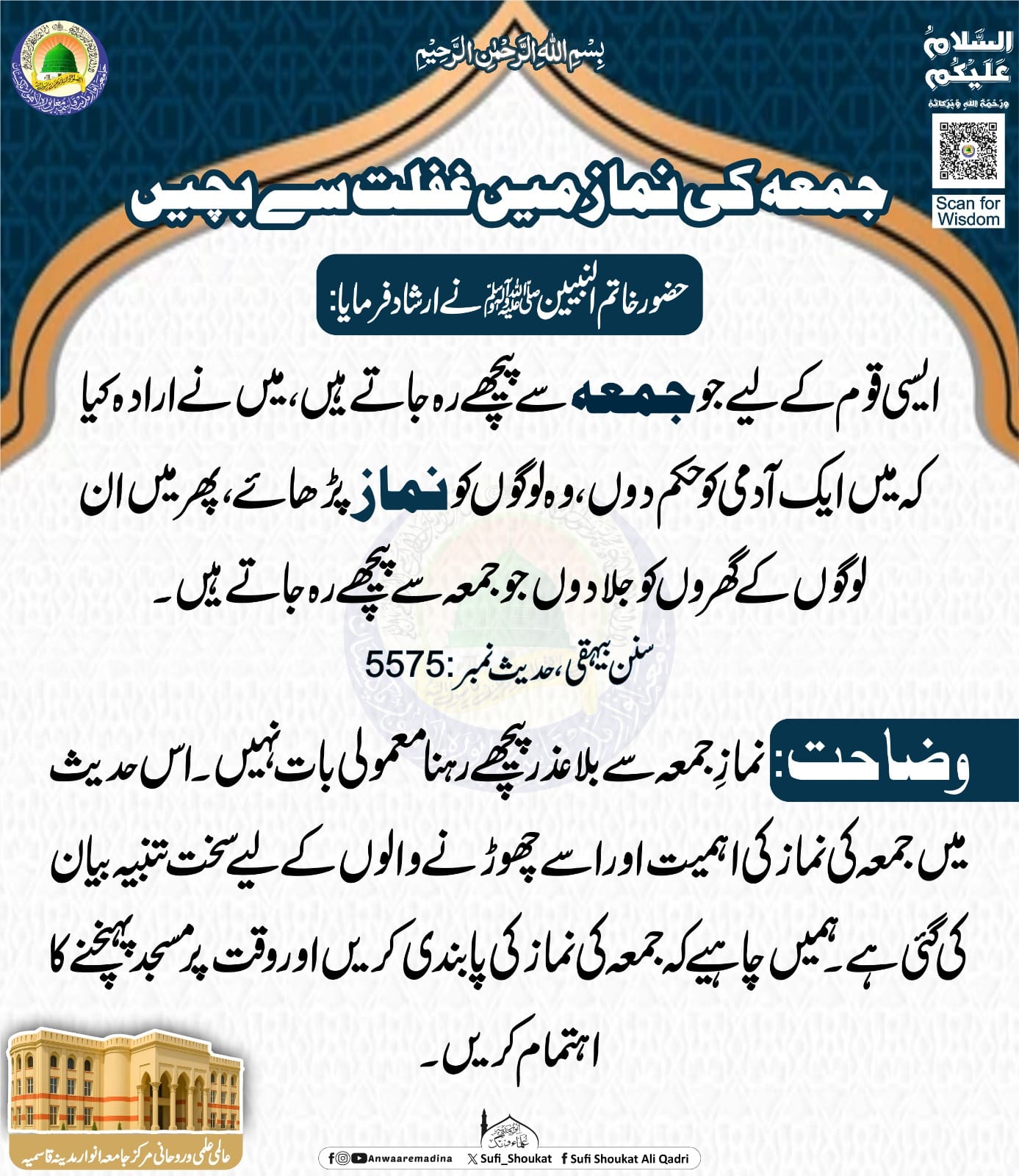 جمعہ کی نماز میں غفلت سے بچیں