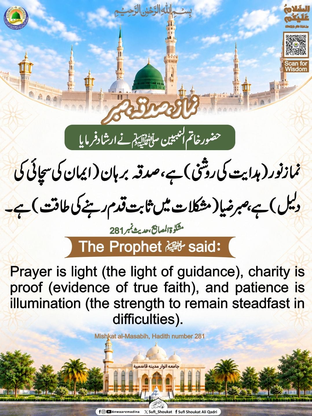   نماز صدقہ صبر