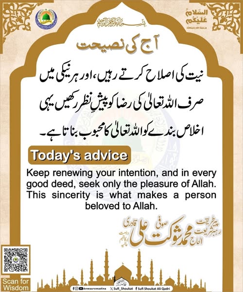 نیت کی اصلاح