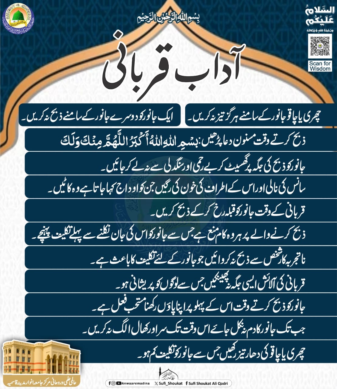 آداب قربانی